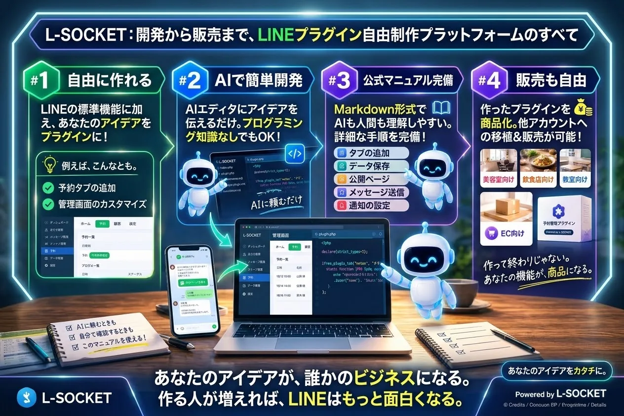 L-SOCKET 総覧。開発から販売までの4点